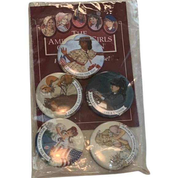 American Girl Other - The American Girl Pleasant Company 1994 NWT VTG Five collectible buttons VTG NIB